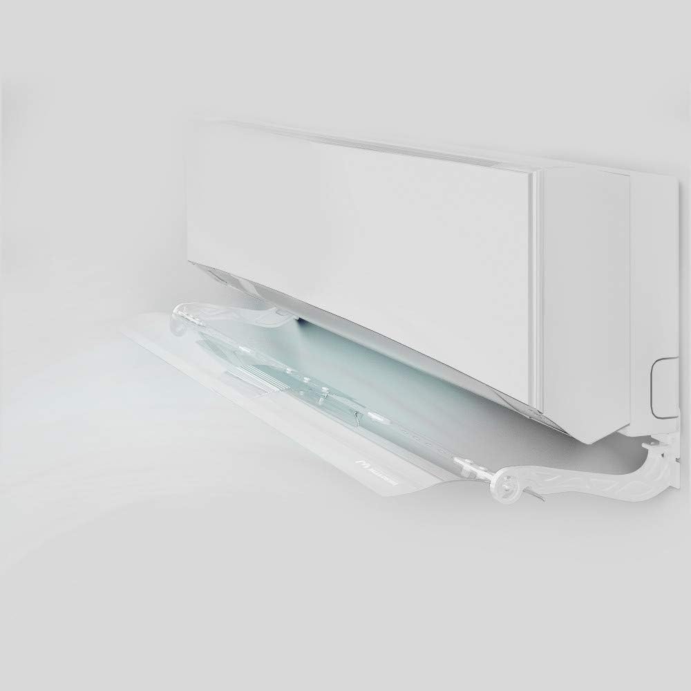 Witforms Split AC Air flow Deflector, transparent and white