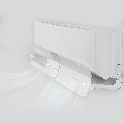 Witforms Split AC Air flow Deflector, transparent and white