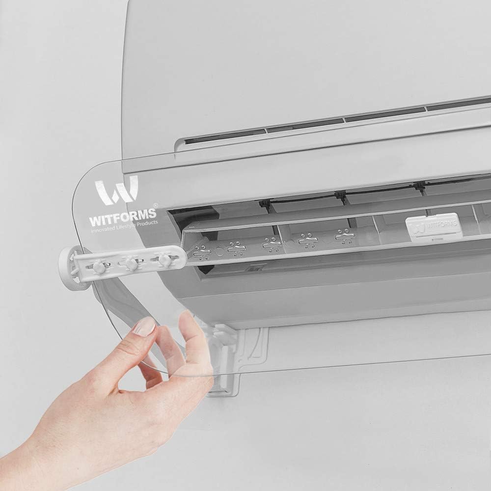 Witforms Split AC Air flow Deflector, transparent and white