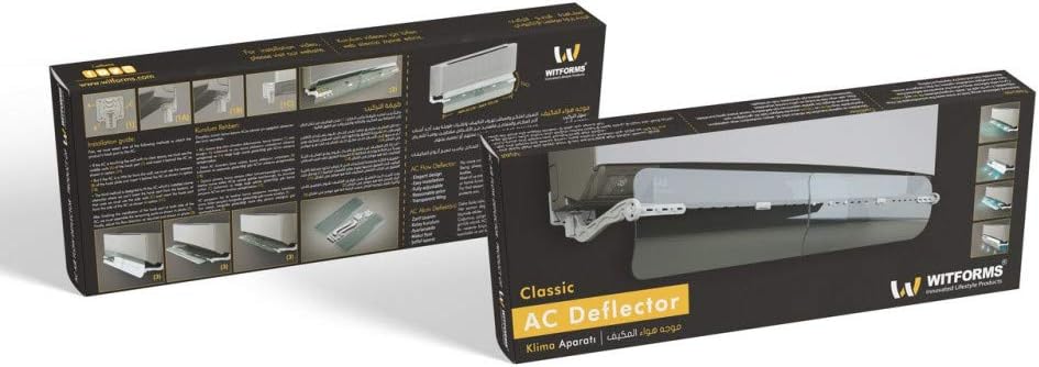 Witforms Split AC Air flow Deflector, transparent and white